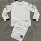 2025/26 Portugal Away Kids Long Sleeve Soccer Jersey 长袖童装