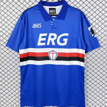 1993/1994 Sampdoria Home Retro Soccer Jersey
