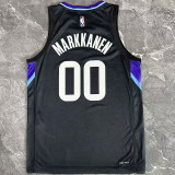 2026 Jazz MARKKANEN #00 Black NBA Jerseys