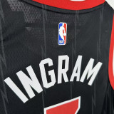 2023 Toronto Raptors INGRAM # 3  Black NBA Jerseys