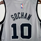 2026 Spurs DEROZAN #10 Grey NBA Jerseys