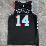 2026 Bulls BUZELIS #14 Black NBA Jerseys