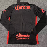 2025/26 Deportivo Toluca Third Black Long Sleeve Soccer Jersey 托卢卡 带星