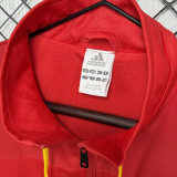 2010 Spain Home Red Retro Windbreaker