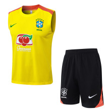 2026/27 Brazil Yellow Vest Training Jersey(A Set)