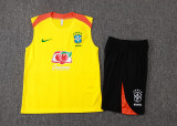 2026/27 Brazil Yellow Vest Training Jersey(A Set)