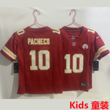 PACHECO #10 Kansas City Chiefs Kids NFL Jersey 酋长