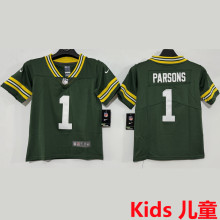 PARSONS #1 Green Bay Packers Kids NFL Jersey 包装工