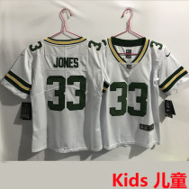 JONES #33 Green Bay Packers Kids NFL Jersey 包装工
