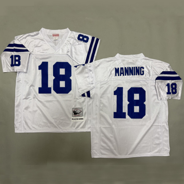 MANNING #18 Men's Indianapolis Colts Retro NFL Jersey  小马