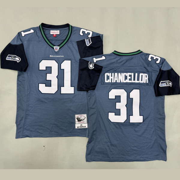 CHANCELLOR #31 Seattle Seahawks Retro NFL Jersey 海鹰