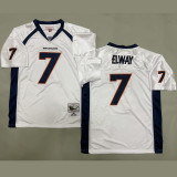 ELWAY #7 Men's Denver Broncos Retro NFL Jersey 野马