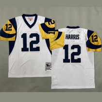 HARRIS #12 Men's Los Angeles Rams Retro NFL Jersey 公羊