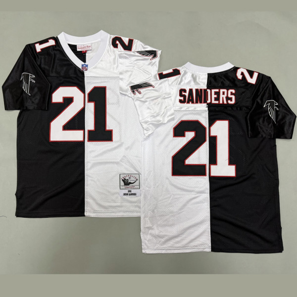 SANDERS #21 Men's Atlanta Falcons Retro NFL Jersey 猎鹰