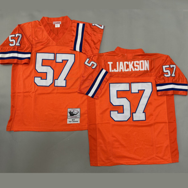 T. JACKSON #57 Men's Denver Broncos Retro NFL Jersey 野马