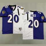 REED #20 Men's Baltimore Ravens Retro NFL Jersey 乌鸦