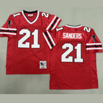 SANDERS #21 Men's Atlanta Falcons Retro NFL Jersey 猎鹰