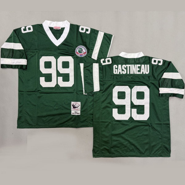 GASTINEAUT #99 Men's New York Jets Retro NFL Jersey 喷气机