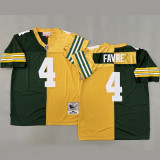 FAVRE #4 Men's Green Bay Packers Retro NFL Jersey 包装工