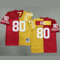 RICE #80 Men's San Francisco 49ers Retro NFL Jersey 49人