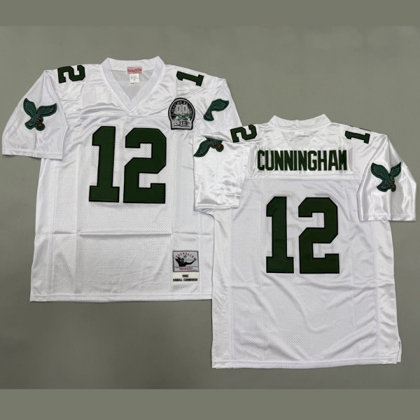 CUNNINGHAM #12 Men's Philadelphia Eagles Retro NFL Jersey 老鹰