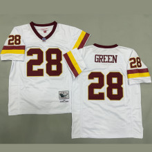 GREEN #28 Men's Washington Commanders Retro NFL Jersey 指挥官