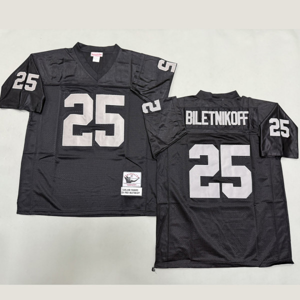 BILETNIKOFF #25 Men's Las Vegas Raiders Retro NFL Jersey 突袭者