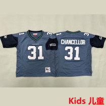 CHANCELLOR #31 Seattle Seahawks Retro Kids NFL Jersey 海鹰