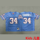 CAMPBELL #34 Tennessee Titans Retro Kids NFL Jersey 泰坦