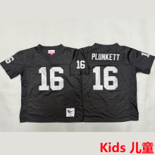 PLUNKETT #16 Las Vegas Raiders Retro Kids NFL Jersey 突袭者