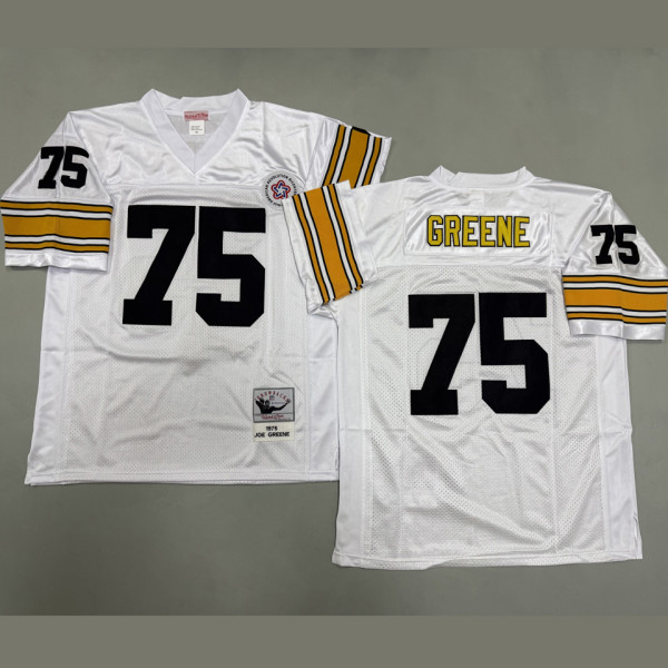 GREENE #75 Men's Pittsburgh Steelers Retro NFL Jersey 钢人