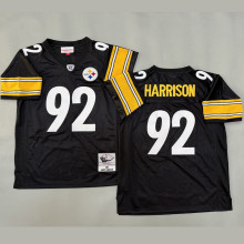 HARRISON #92 Men's Pittsburgh Steelers Retro NFL Jersey 钢人