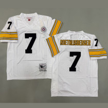 ROETHLISBERGER #7 Men's Pittsburgh Steelers Retro NFL Jersey 钢人