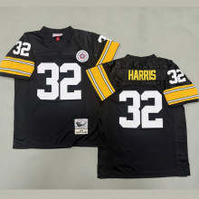 HARRIS #32 Men's Pittsburgh Steelers Retro NFL Jersey 钢人