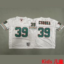 CSONKA #39 Miami Dolphins Retro Kids NFL Jersey 海豚