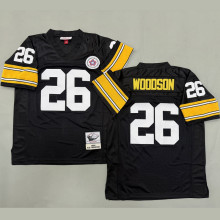 WOODSON #26 Men's Pittsburgh Steelers Retro NFL Jersey 钢人
