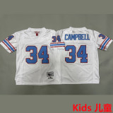 CAMPBELL #34 Tennessee Titans Retro Kids NFL Jersey 泰坦