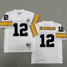 BRADSHAW #12 Men's Pittsburgh Steelers Retro NFL Jersey 钢人