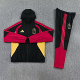 2026/27 Belgium Black Hoody Zipper Jacket