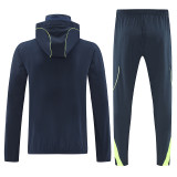 2026/27 AD~ Baby Blue Hoody Zipper Jacket 三条白边