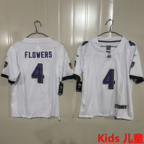 FLOWERS #4 Baltimore Ravens Kids NFL Jersey 乌鸦
