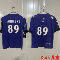 ANDREWS #89 Baltimore Ravens Kids NFL Jersey 乌鸦