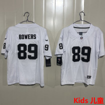 BOWERS #89 Las Vegas Raiders Kids NFL Jersey 突袭者