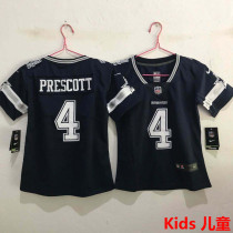 PRESCOTT #4 Dallas Cowboys Kids NFL Jersey 牛仔