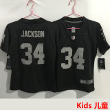 JACKSON #34 Las Vegas Raiders Kids NFL Jersey 突袭者
