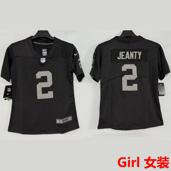 JEANTY #2 Las Vegas Raiders Girl NFL Jersey 突袭者
