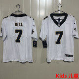 HILL #7 New Orleans Saints Kids NFL Jersey 圣徒