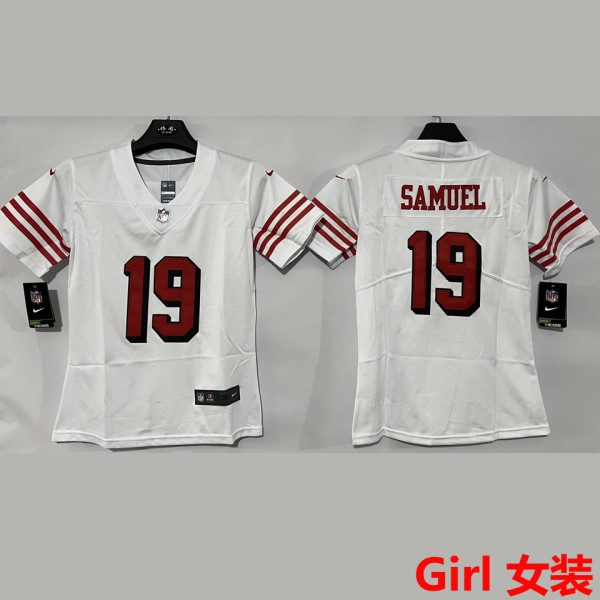 SAMUEL #19 San Francisco 49ers Girl NFL Jersey 49人