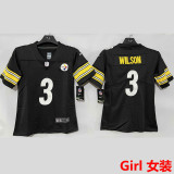 WILSON #3 Pittsburgh Steelers Girl NFL Jersey 钢人