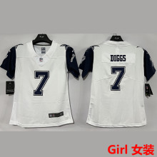 Copy DIGGS #7 Dallas Cowboys Girl NFL Jersey 牛仔